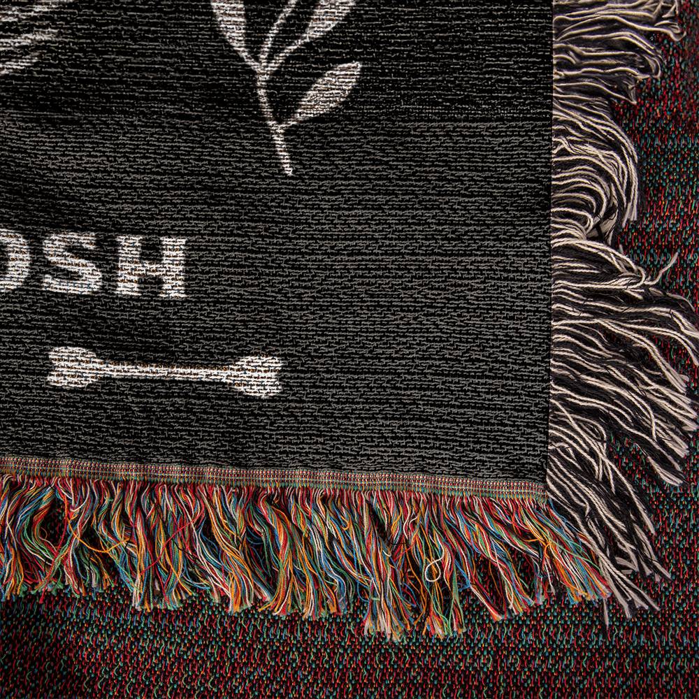 Till Death Do Us Part - Personalized Skeleton Woven Blanket