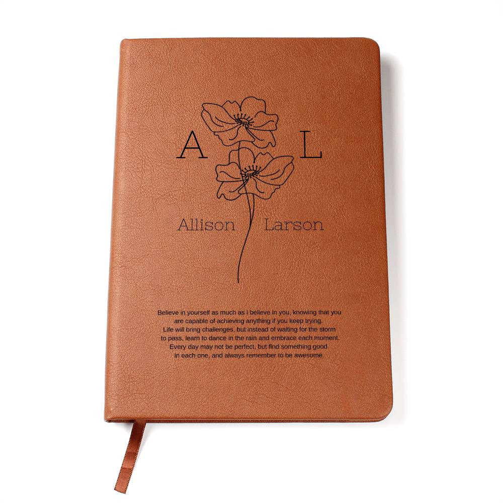 Personalized Leather Journal | Graduation Gift