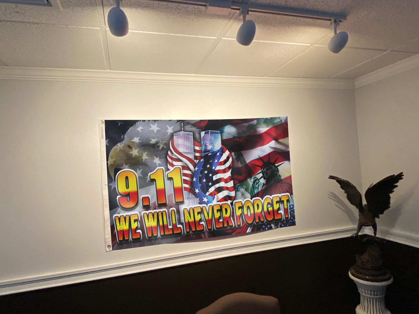 Liberty - 9.11 - We Will Never Forget Flag