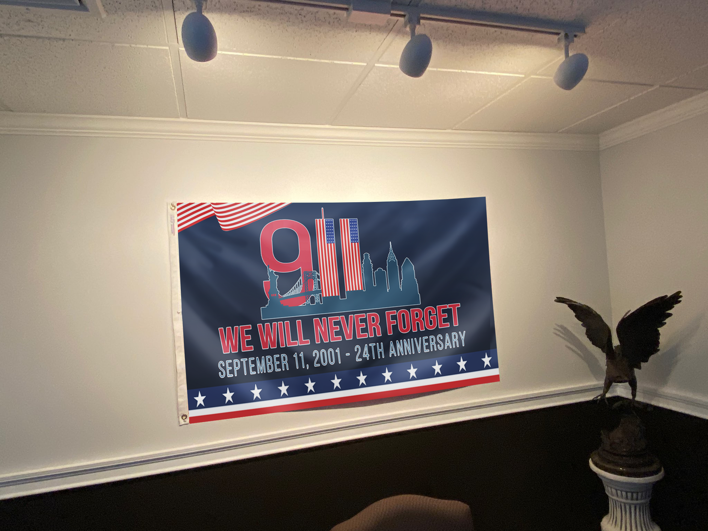 September 11 - We Will Never Forget 24th Anniversary Flag