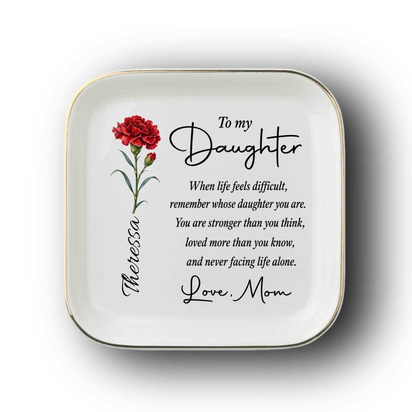 Daughter Personalized Jewelry Dish