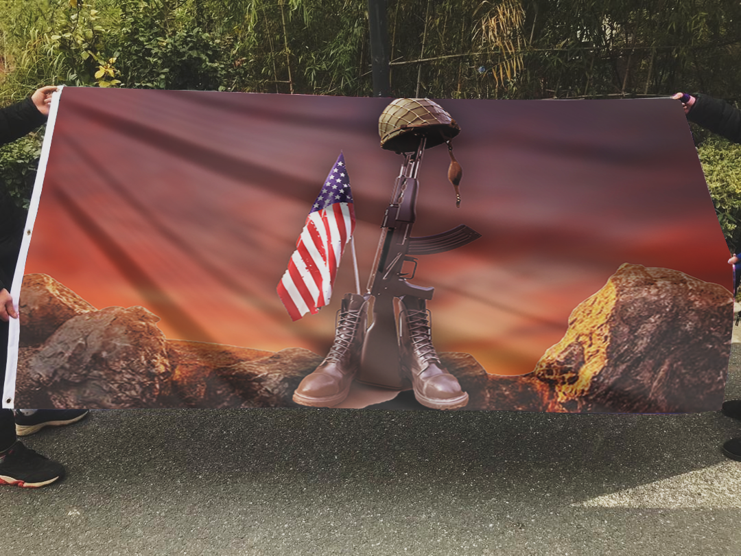 Fallen Soldier Memorial Flag