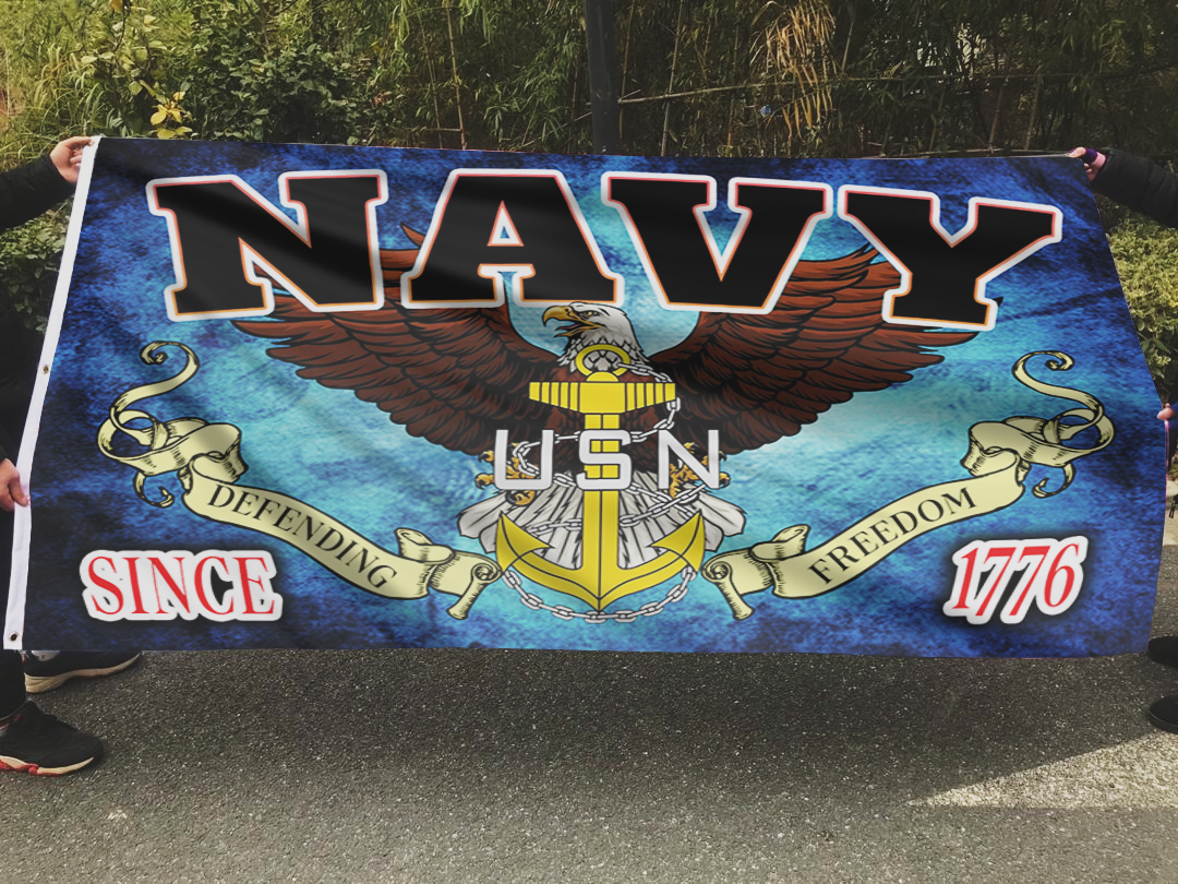 Navy Defending Freedom - USN Flag