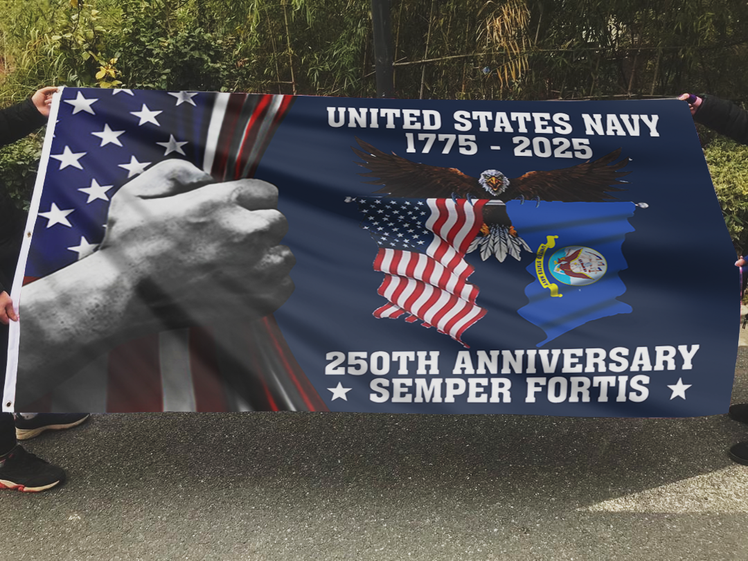 United States Navy 250 Years Anniversary 1775–2025 Flag