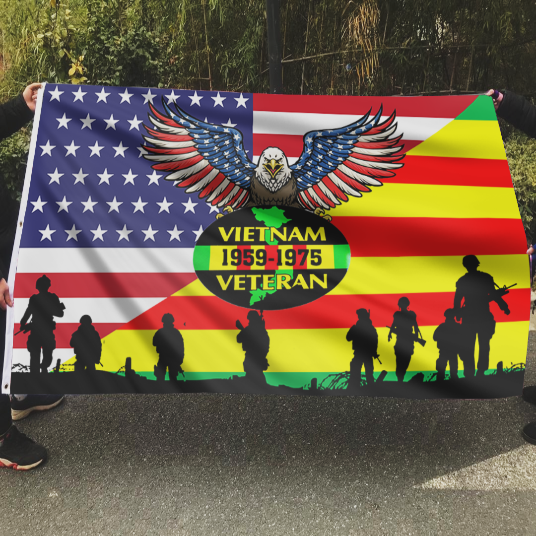 Vietnam Veteran Eagle Of Freedom Flag