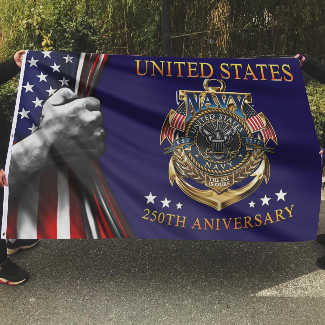 250th Anniversary US Navy Flag