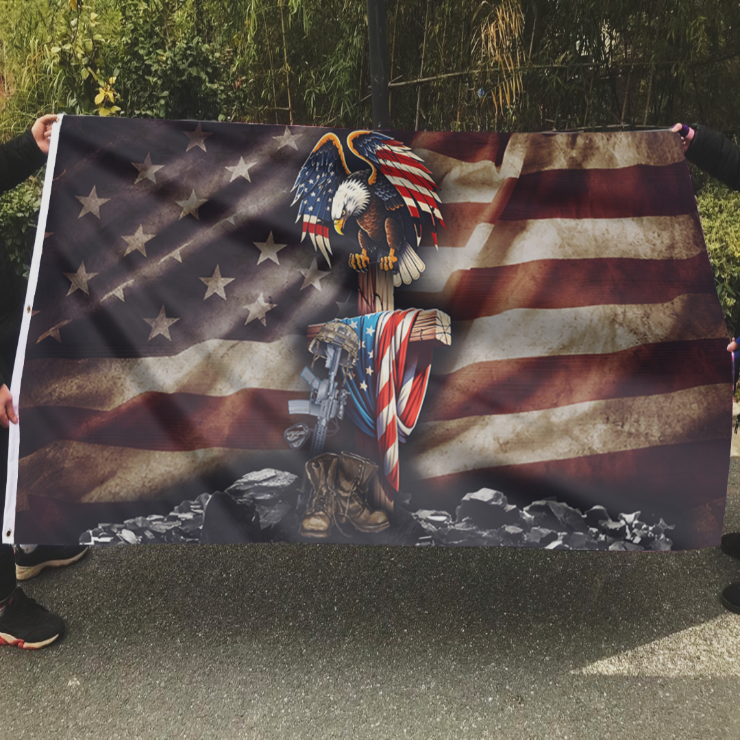 Patriotic American Eagle USA Flag
