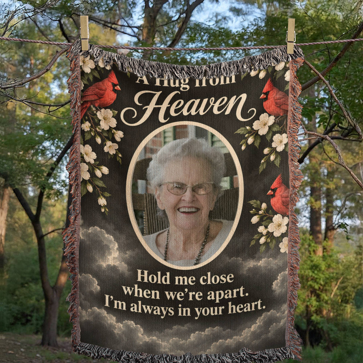 Artwork Heirloom Woven Blanket (Portrait)