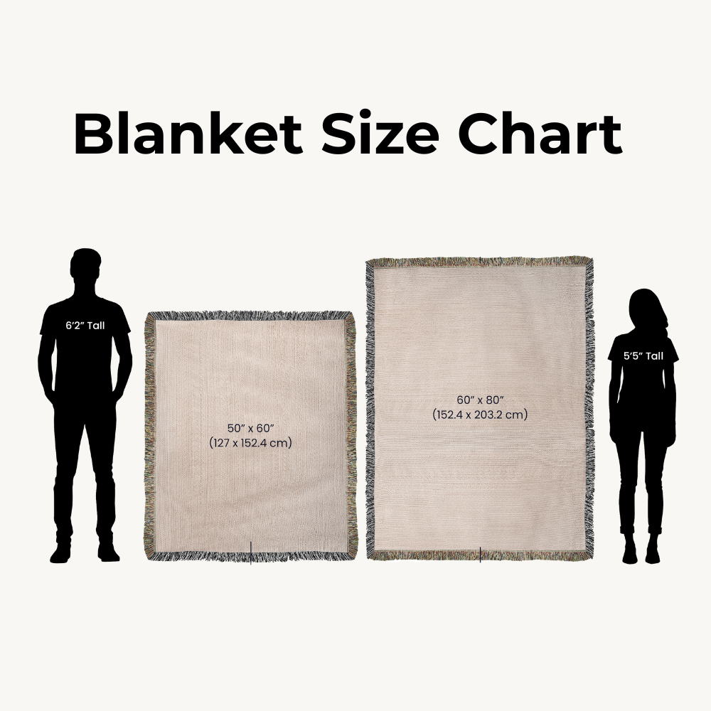 Till Death Do Us Part - Ghost Wild Flower Personalized Woven Blanket