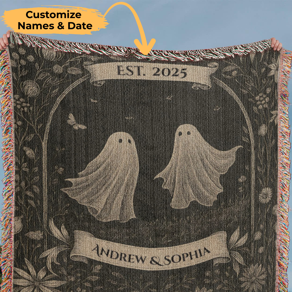 'Til Death Do Us Part-Ghost | Personalized Woven Blanket