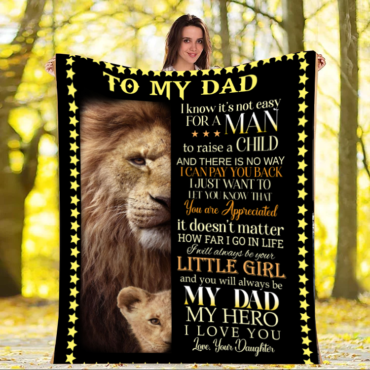 To My Dad - You Are Appreciated Premium Mink Sherpa Blanket