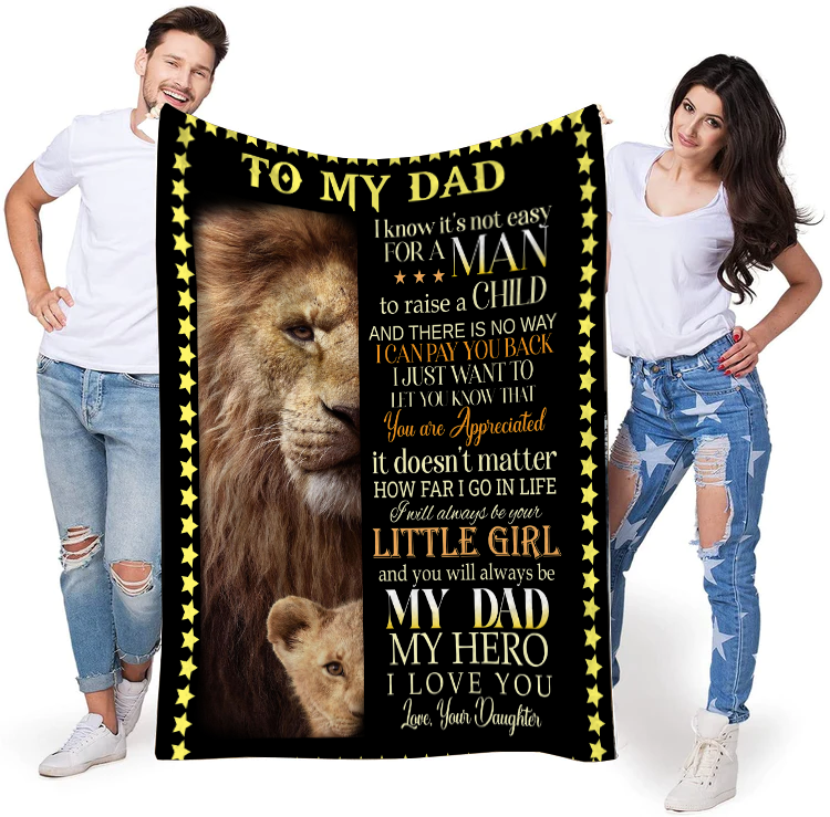 To My Dad - You Are Appreciated Premium Mink Sherpa Blanket