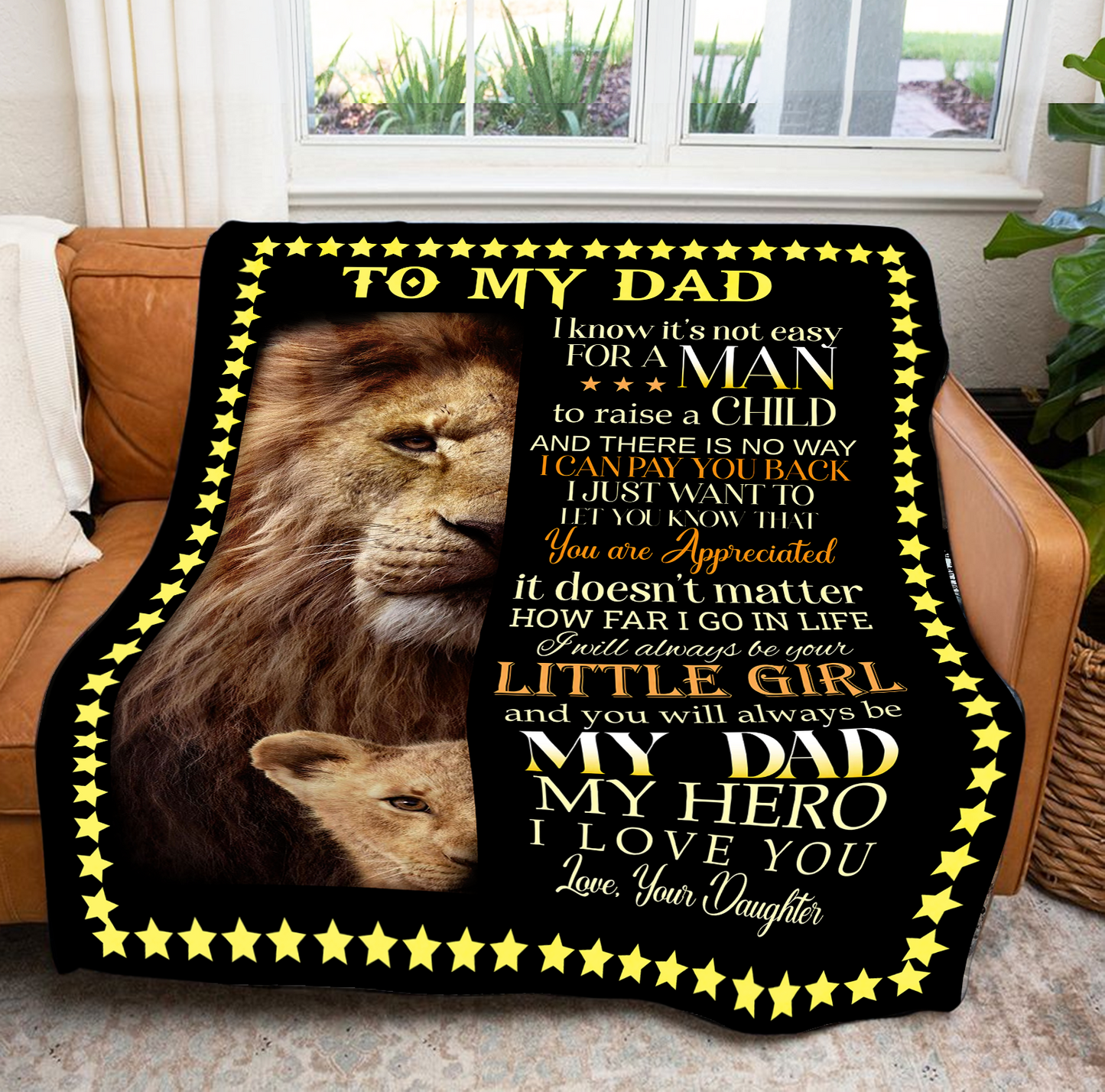 To My Dad - You Are Appreciated Premium Mink Sherpa Blanket