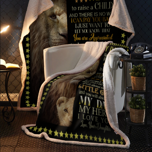 To My Dad - You Are Appreciated Premium Mink Sherpa Blanket