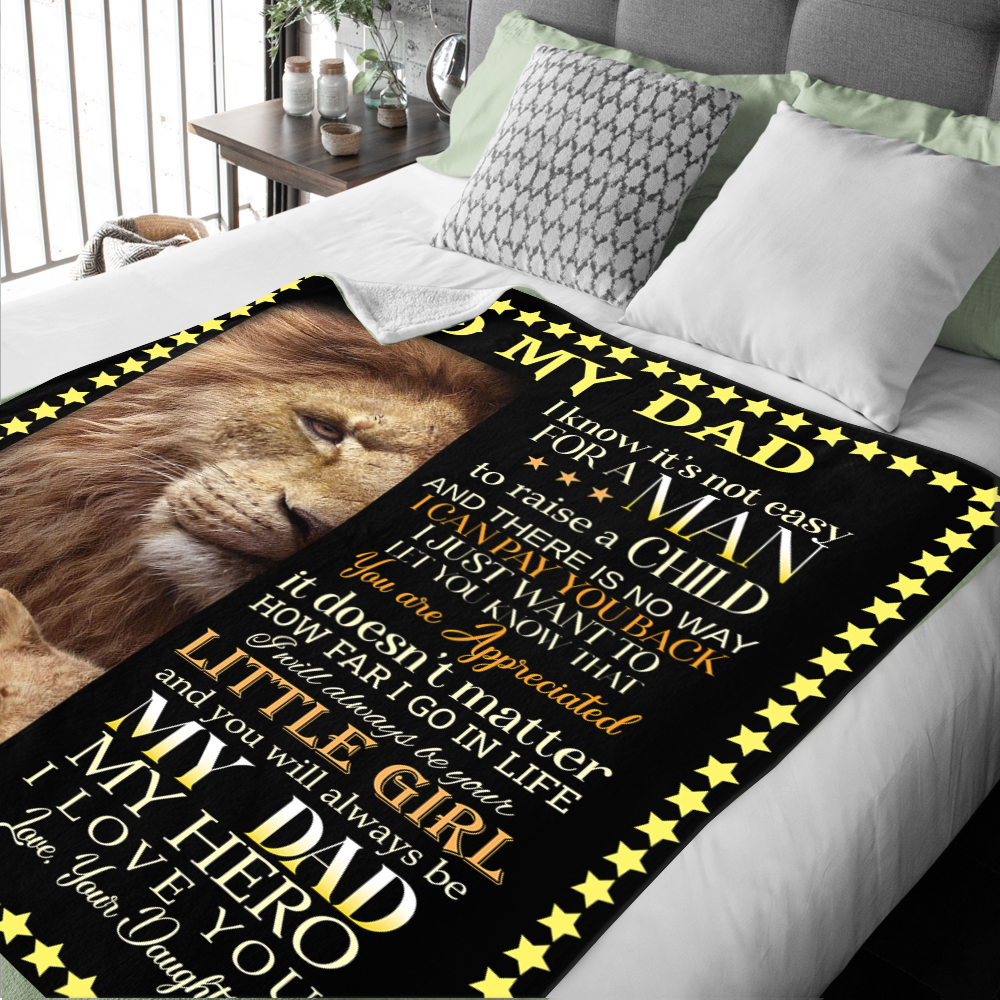 To My Dad - You Are Appreciated Premium Mink Sherpa Blanket