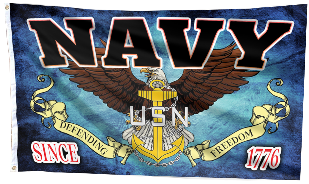 Navy Defending Freedom - USN Flag