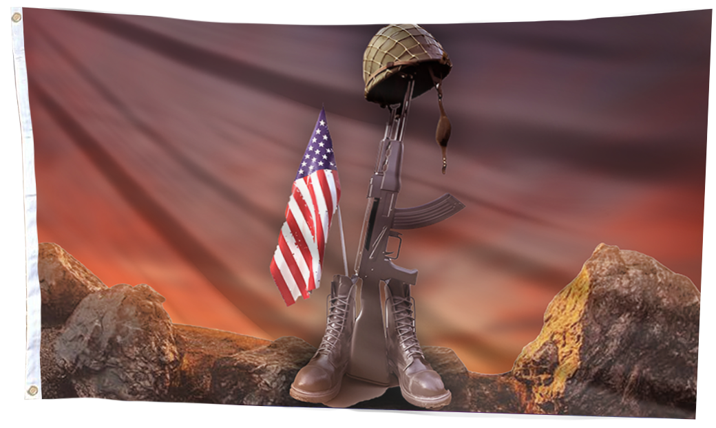 Fallen Soldier Memorial Flag