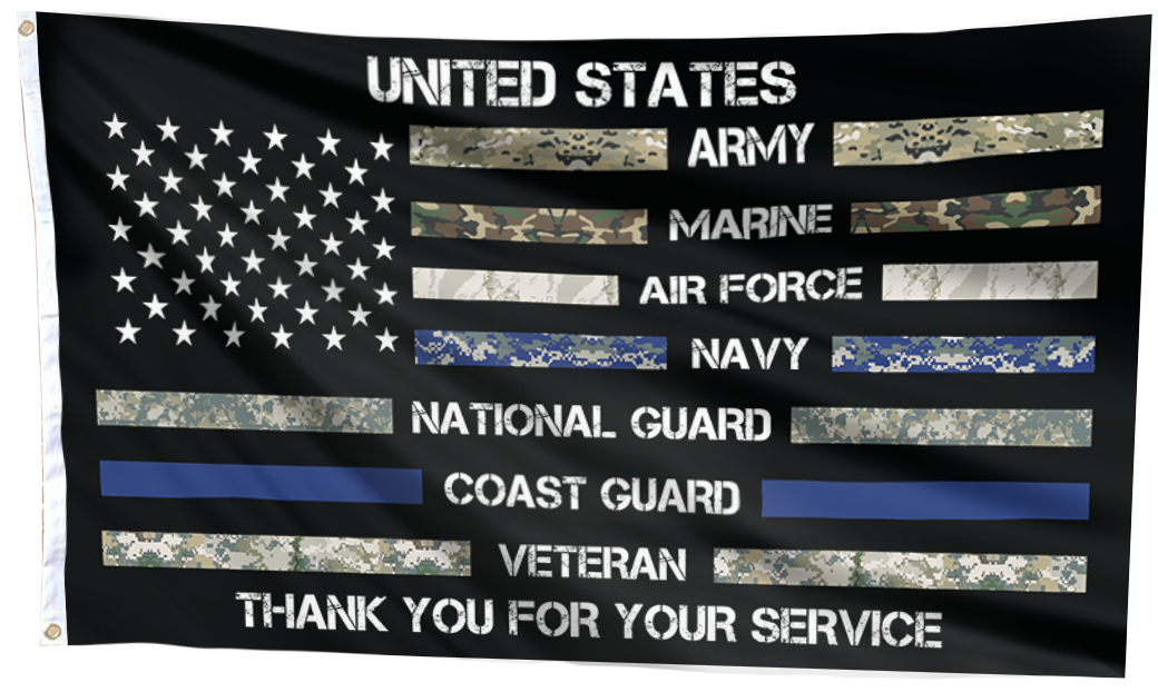 United States Thank You For Your Service Appreciation Flag