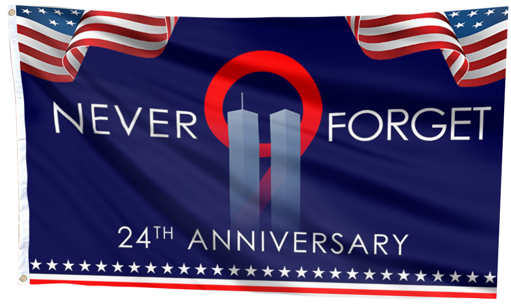 Never Forget 24th Anniversary Flag