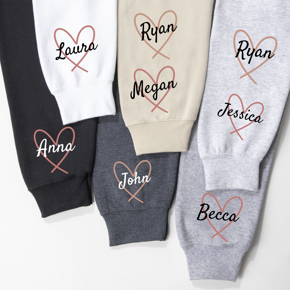 π₯ Personalized 'Wear Heart On Sleeve' Sweatshirt For Grandma