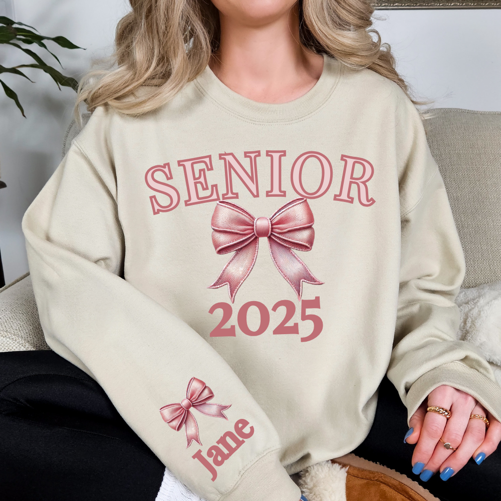 Senior Bow Sweatshirt | Graduation Gift