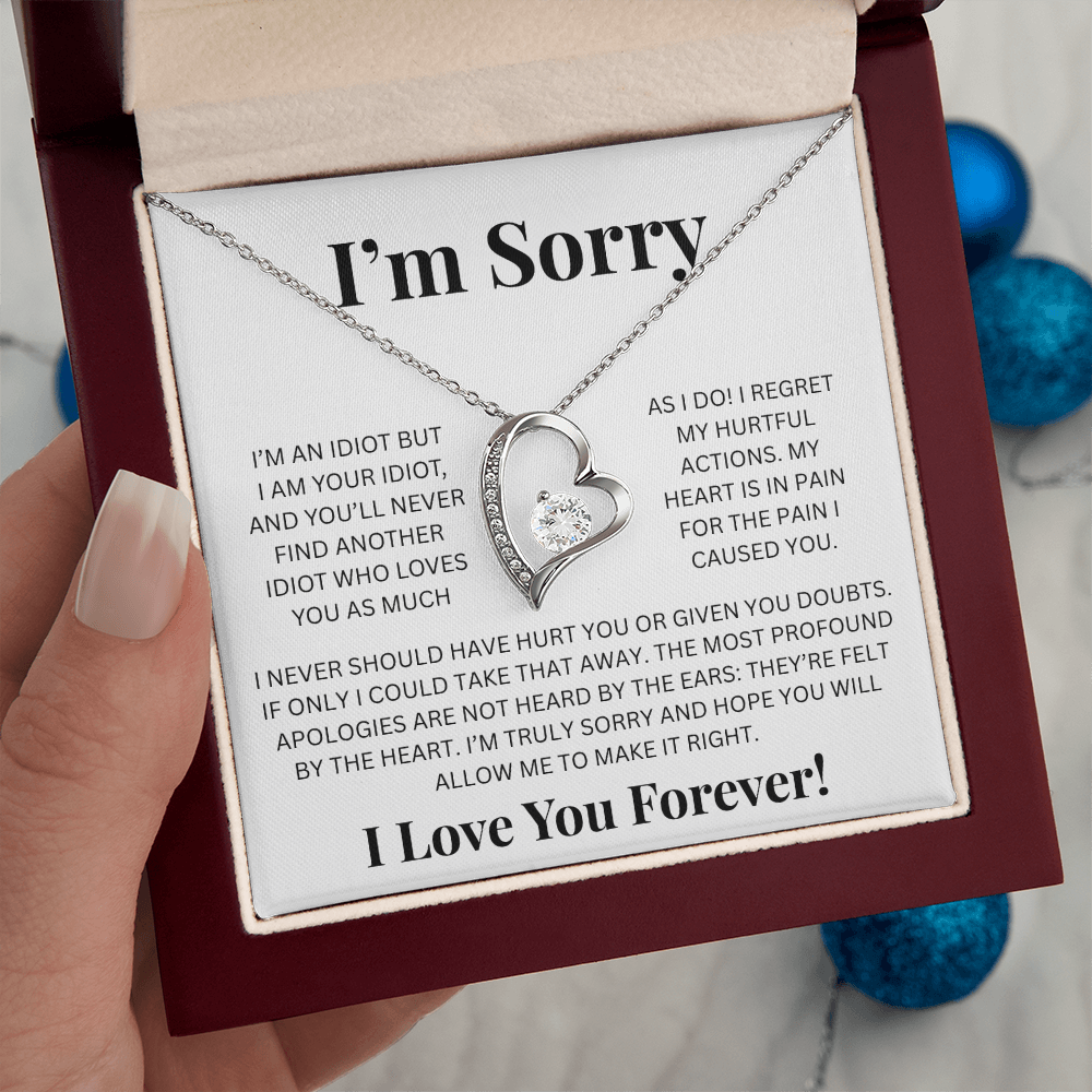 Apology Gift For Her- Im Sorry - Forever Love Necklace