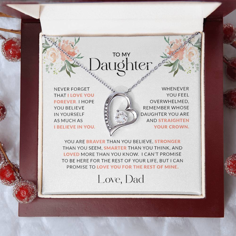 To My Daughter | You Are Braver (Forever Love Necklace)