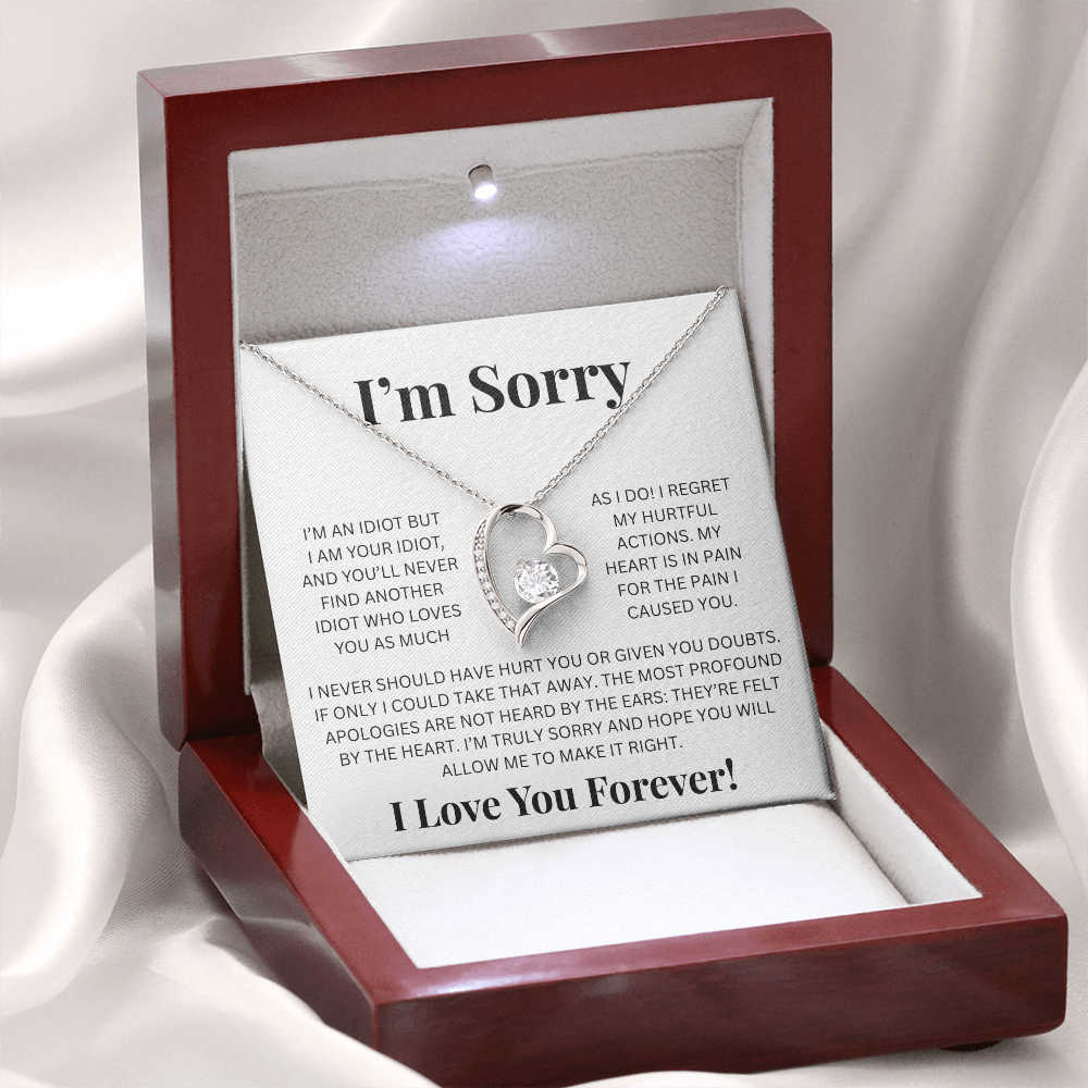 Apology Gift For Her- Im Sorry - Forever Love Necklace
