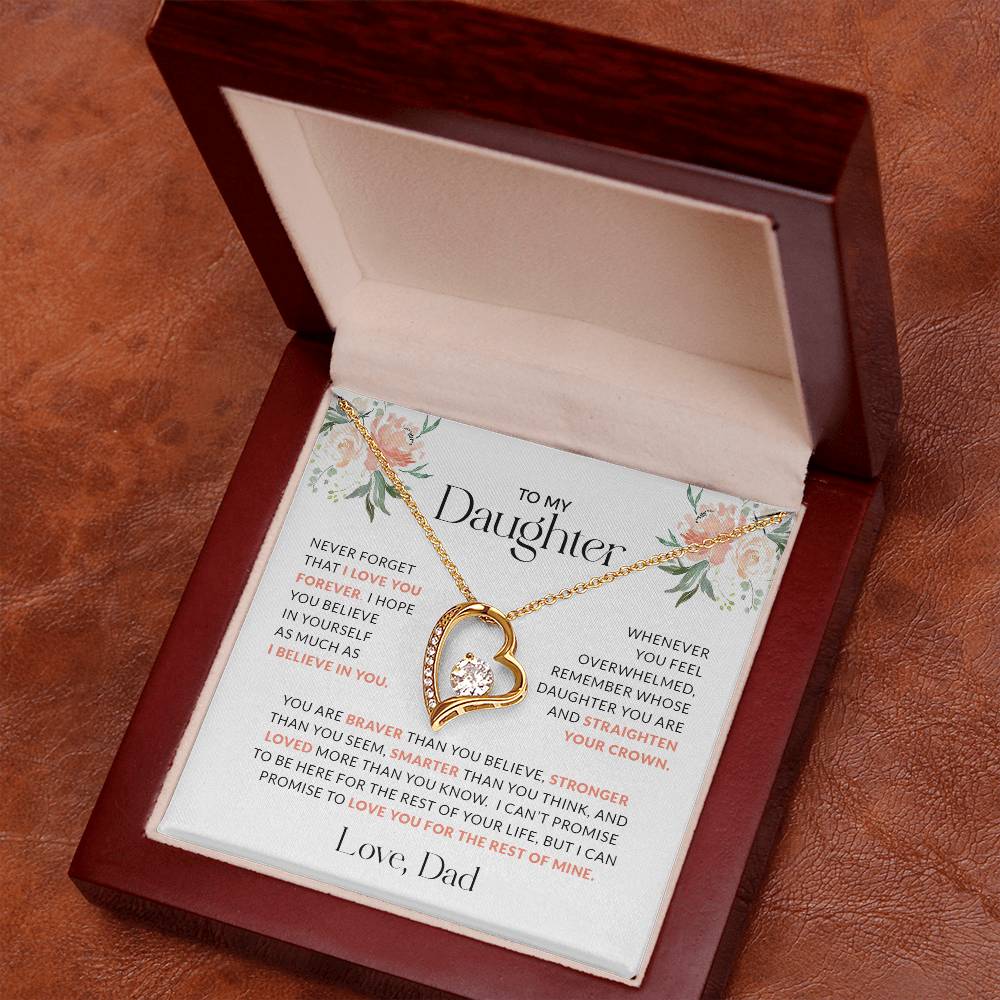 To My Daughter | You Are Braver (Forever Love Necklace)