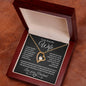 To My Beautiful Wife | Forever Love Necklace - BW