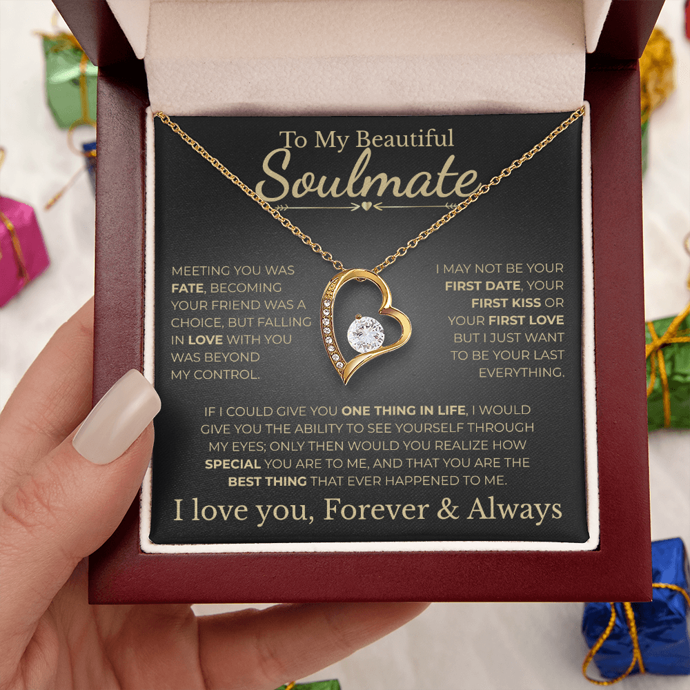 To My Beautiful Soulmate | Meeting You | Forever Love Necklace