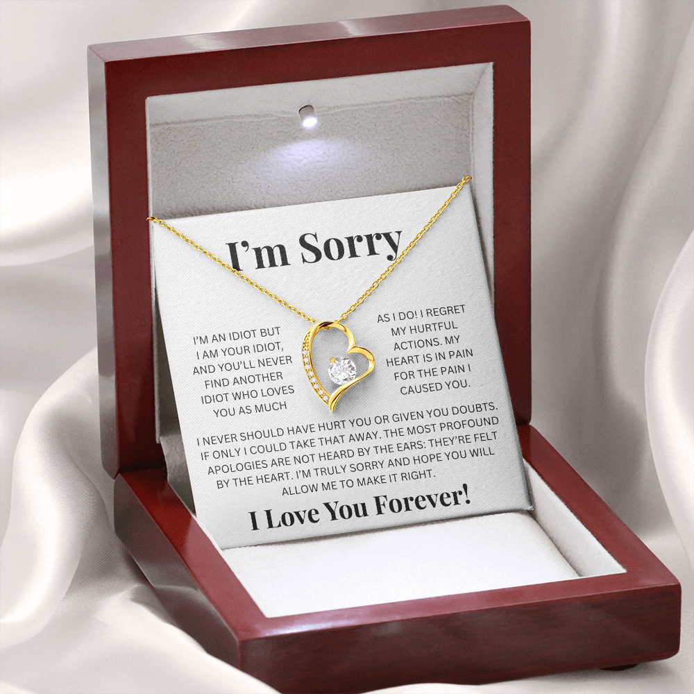 Apology Gift For Her- Im Sorry - Forever Love Necklace