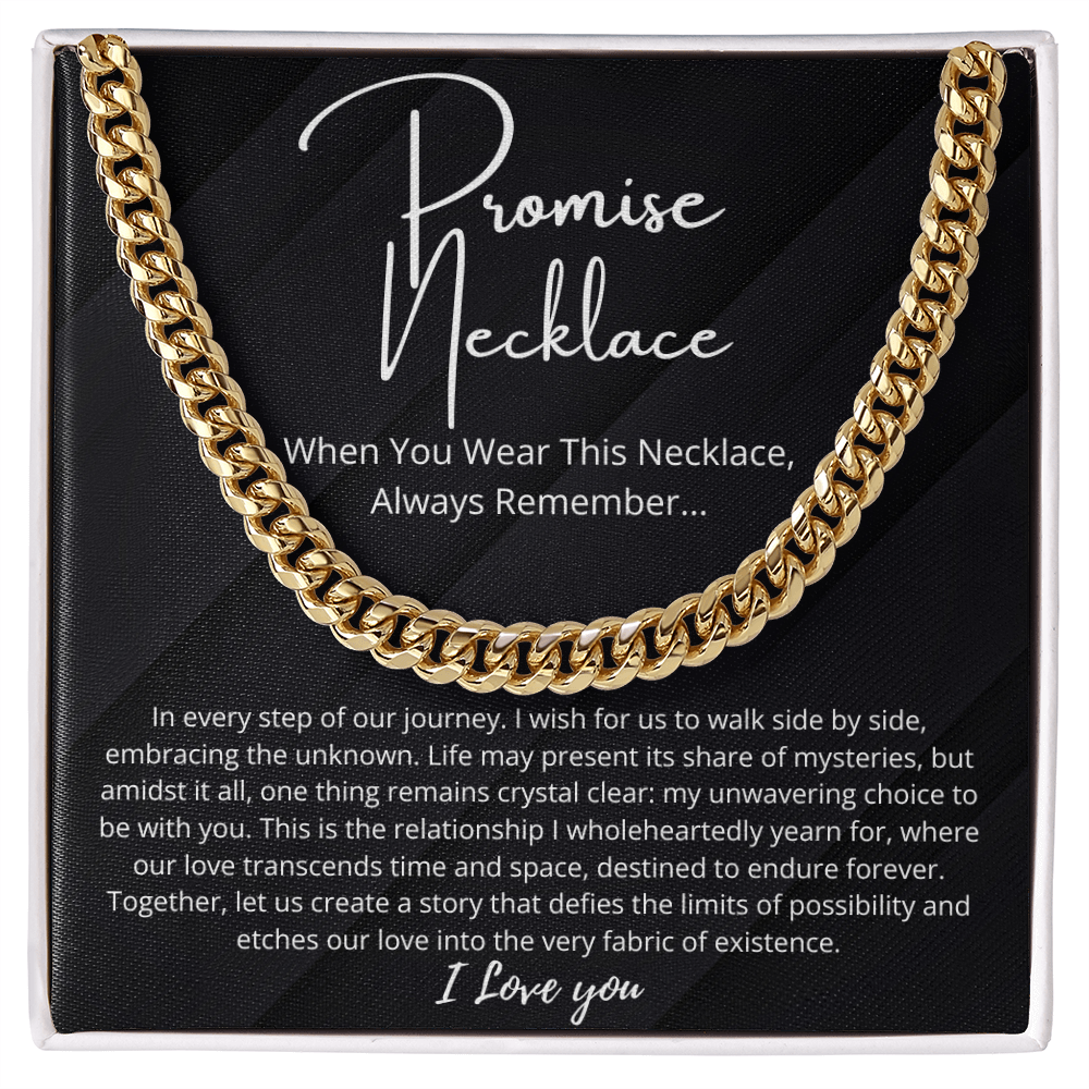 Promise Necklace For Him, Boyfriend Gift