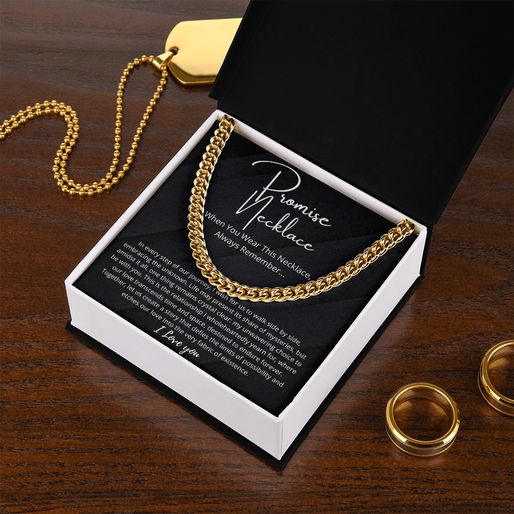 Promise Necklace For Him, Boyfriend Gift