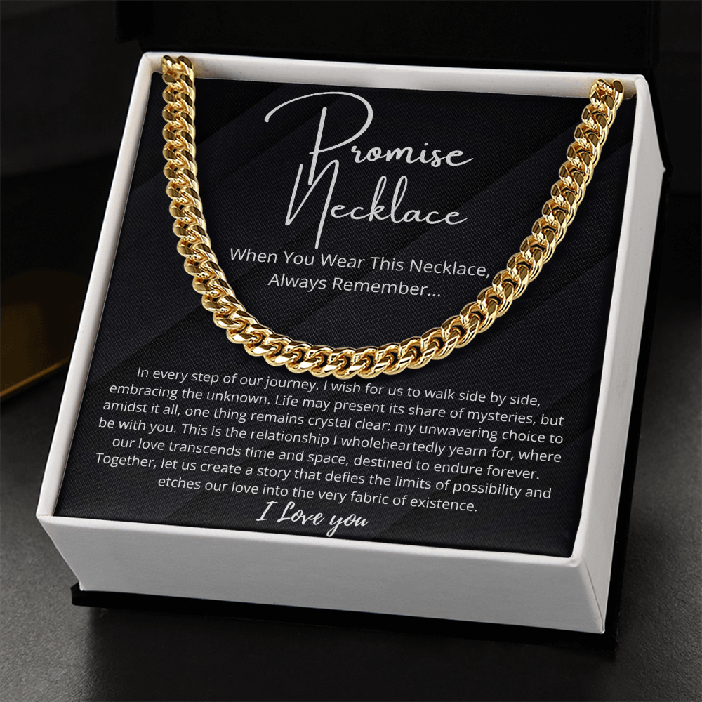 Promise Necklace For Him, Boyfriend Gift
