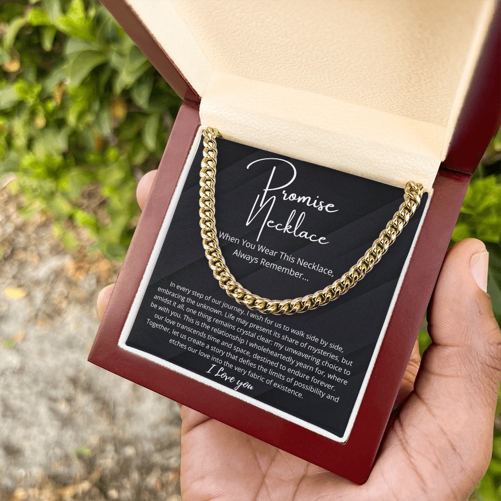 Promise Necklace For Him, Boyfriend Gift