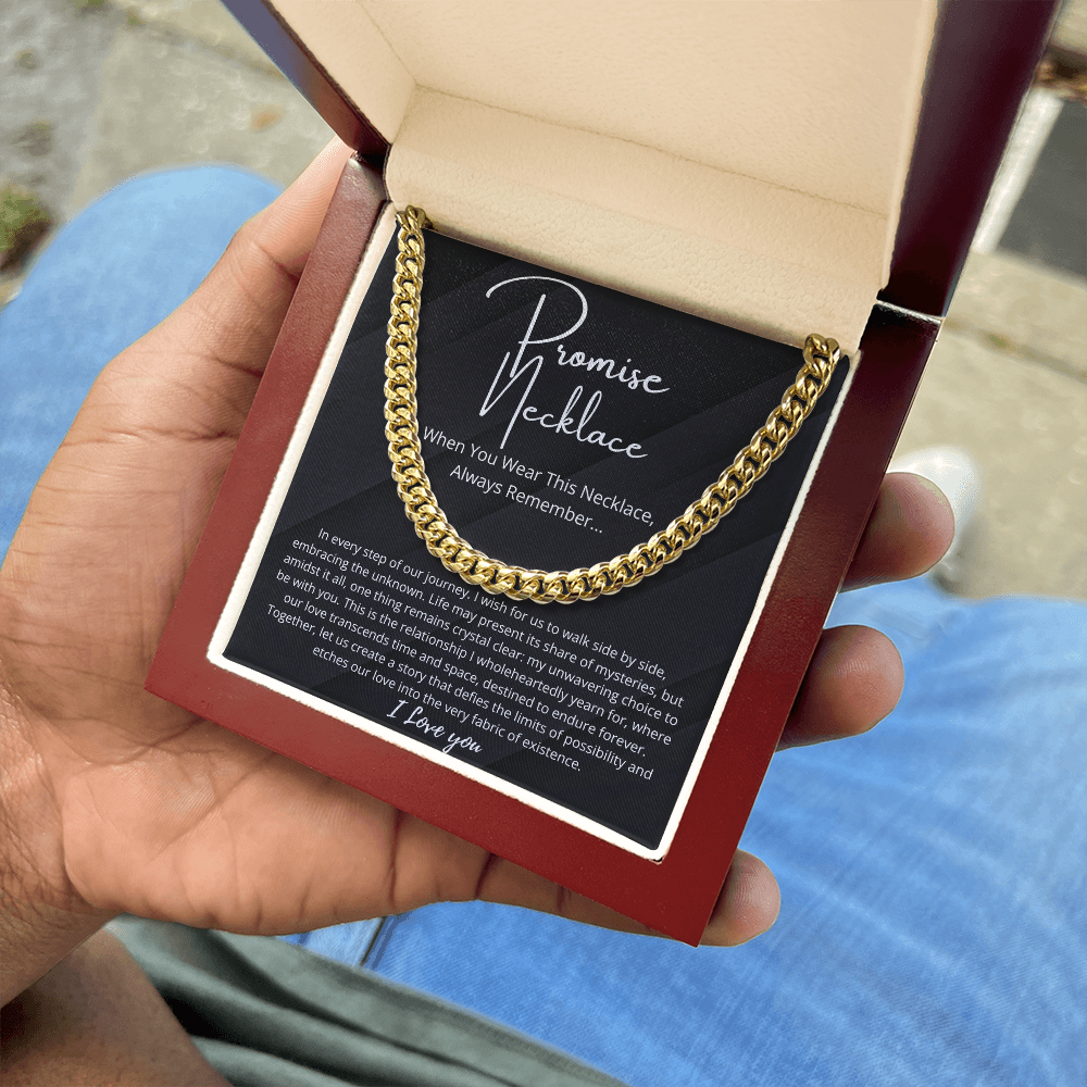 Promise Necklace For Him, Boyfriend Gift