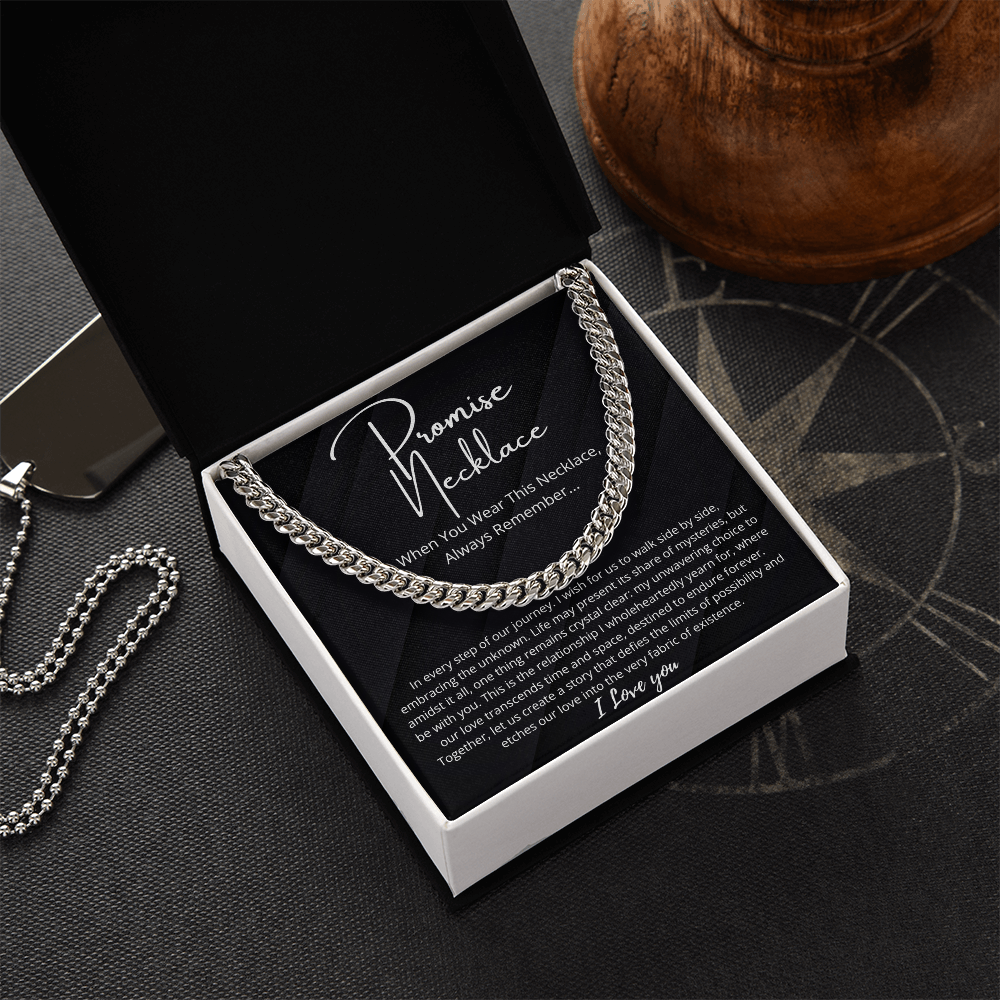 Promise Necklace For Him, Boyfriend Gift