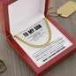 To My Son | Mother & Son Forever Linked Together Cuban Link Chain