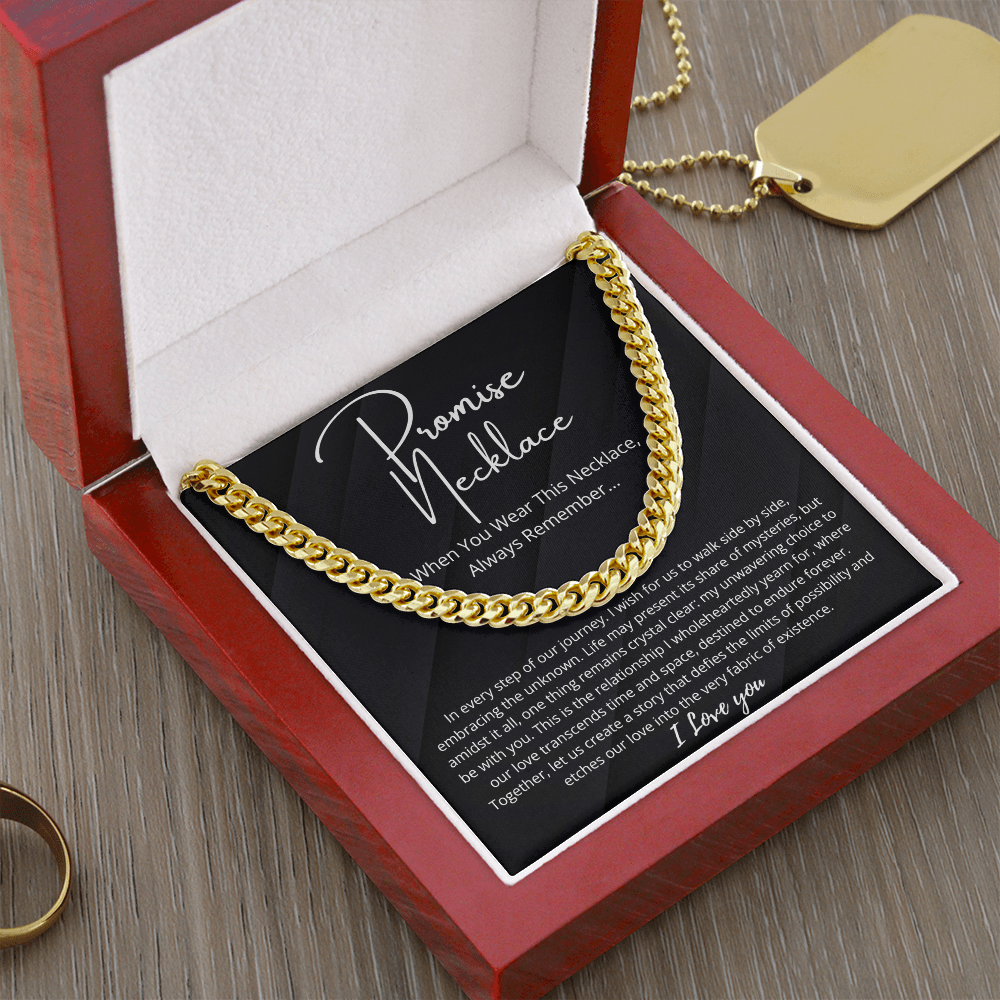 Promise Necklace For Him, Boyfriend Gift