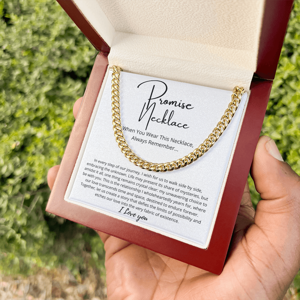 Promise Necklace For Him, Boyfriend Gift