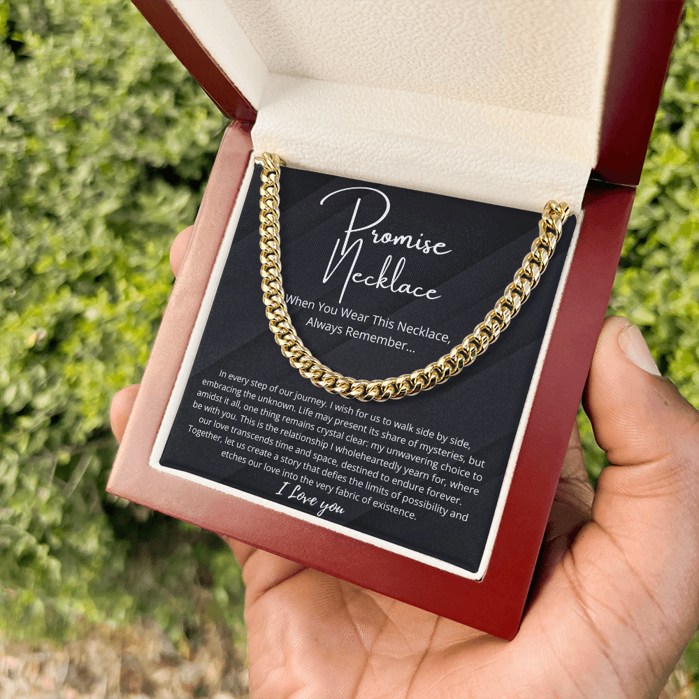Promise Necklace For Him, Boyfriend Gift
