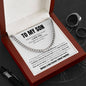 To My Son | Mother & Son Forever Linked Together Cuban Link Chain
