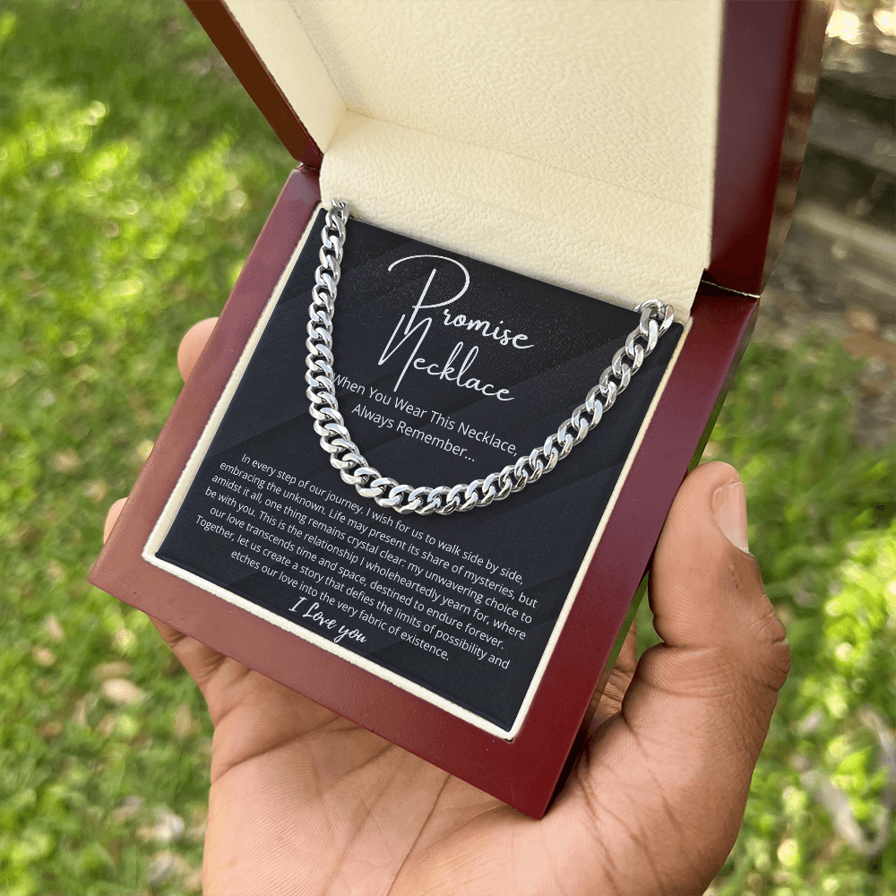 Promise Necklace For Him, Boyfriend Gift