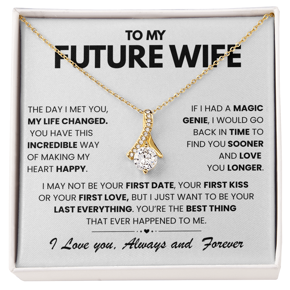 To My Future Wife - The Day I Met You My Life Changed - Alluring Beauty Necklace