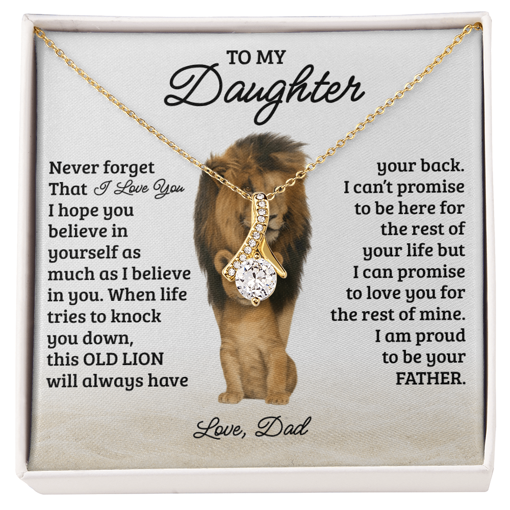 To My Daughter Necklace - Never Forget That I Love You
