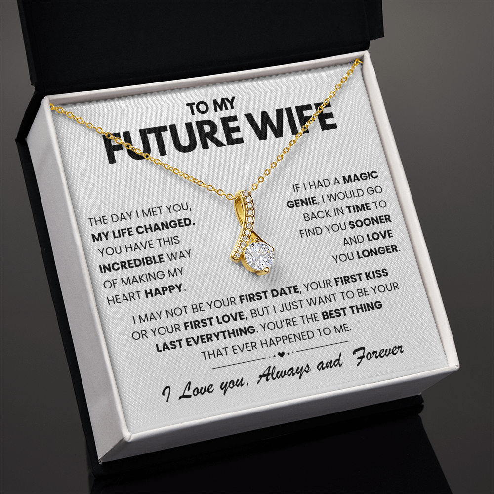 To My Future Wife - The Day I Met You My Life Changed - Alluring Beauty Necklace