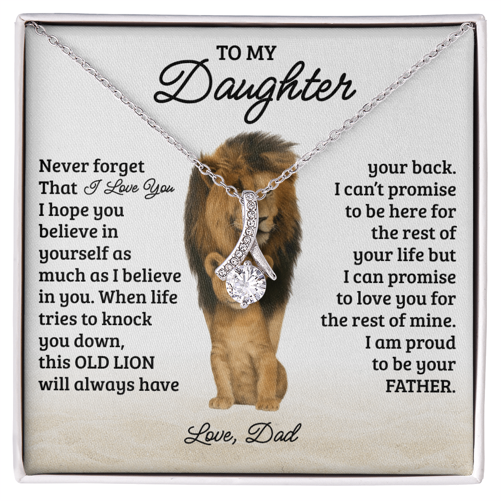 To My Daughter Necklace - Never Forget That I Love You