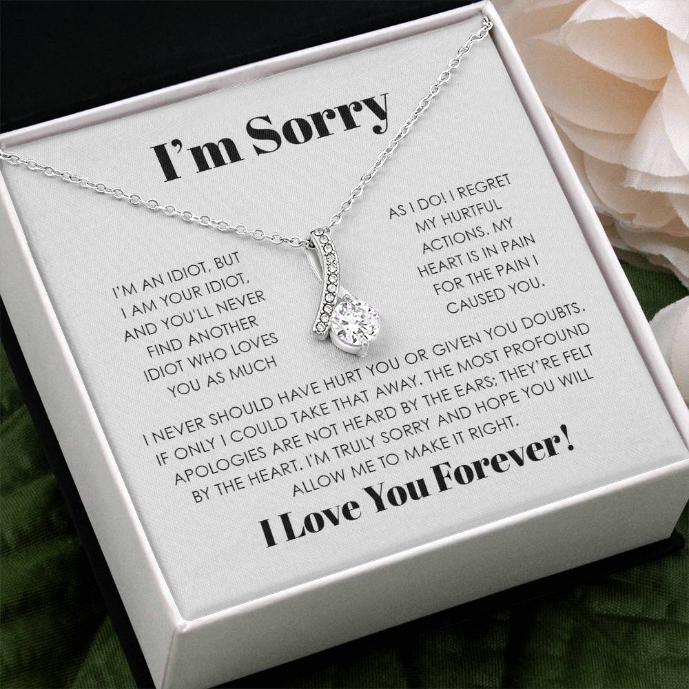 IM SORRY APOLOGY ALLURING BEAUTY NECKLACE
