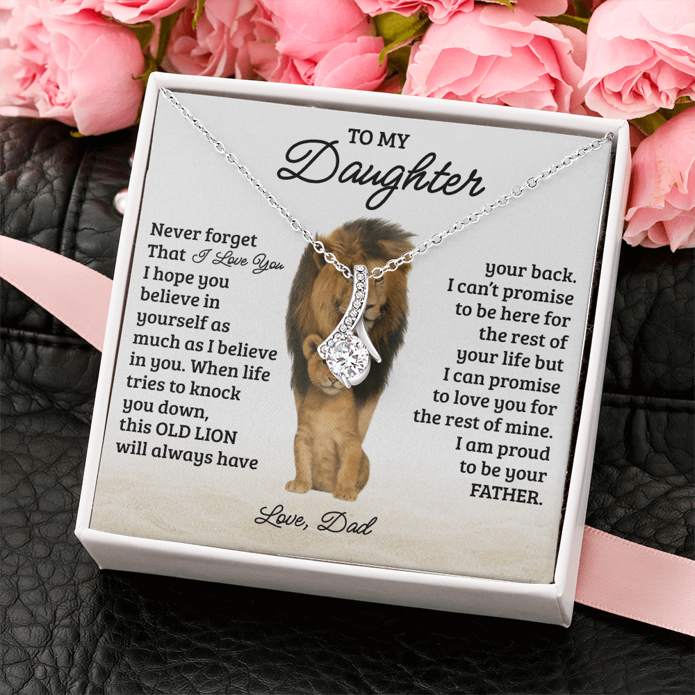 To My Daughter Necklace - Never Forget That I Love You